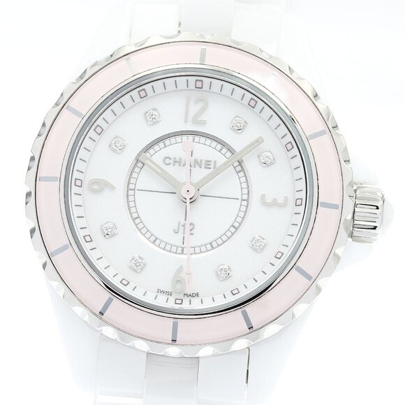 CHANEL J12 H4466 8P diamond white Dial Quartz Ladies Watch - Picture 4 of 11